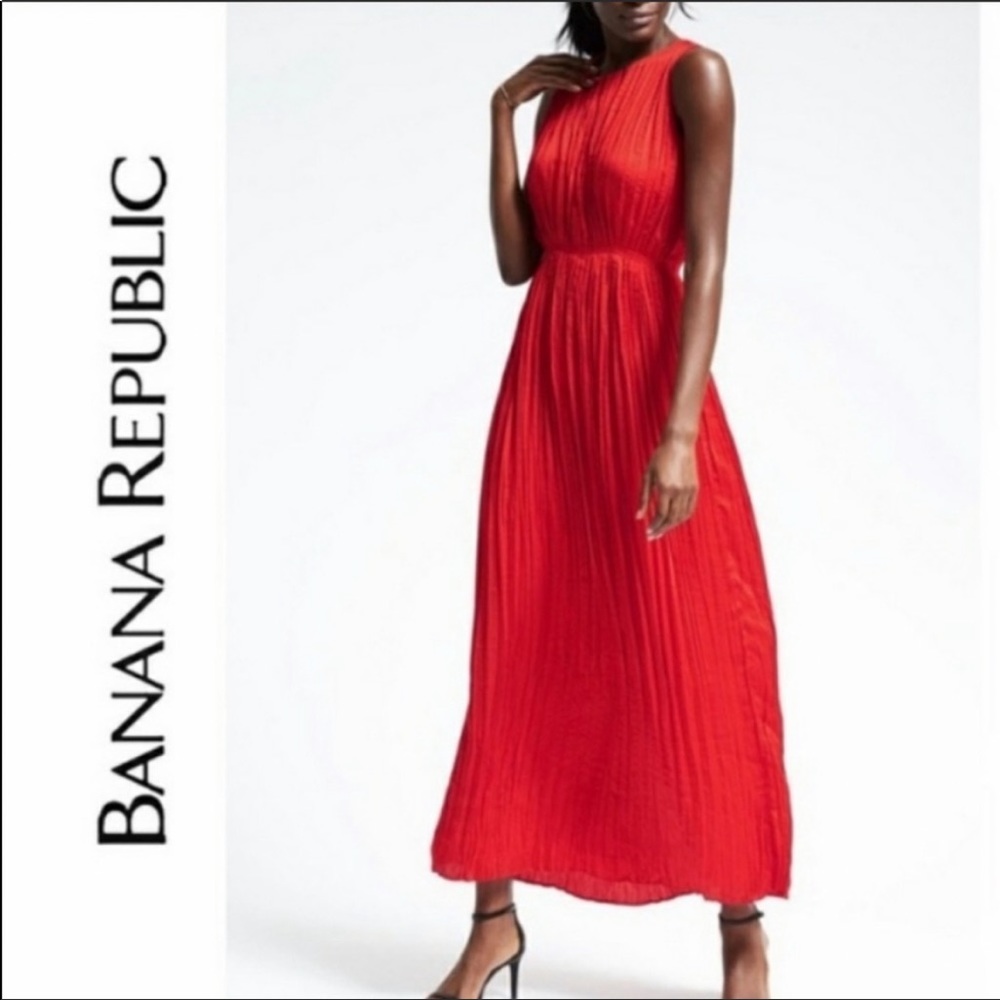 Banana republic Red Maxi Dress Small Petite